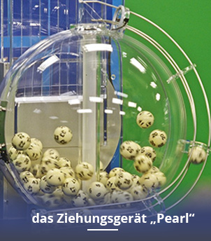 Das Ziehungsgerät Pearl ist für die Ziehung der Jackpot-Kugeln verantwortlich